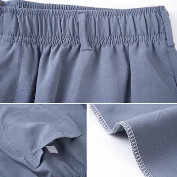 De Vânzare la cald 2020 Bărbați Talie Elastic Subțire de Vară Casual Moda Pantaloni Largi cu Talie Înaltă Respirabil Pantaloni Plus Dimensiune Îmbrăcăminte pentru Bărbați