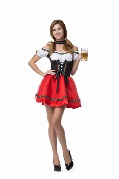 De Vânzare La Cald German Oktoberfest Târfă Dirndl Costum Adult Bere Menajera Heidi Rochie Fancy Cosplay Petrecere De Carnaval Uniforme