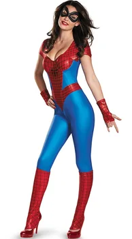 De Înaltă Calitate 2016 Spiderman Femei Cosplay Costum Sexy Zentai Costum Anime Haine Femei Petrecere Mascarada Spiderhero Salopeta