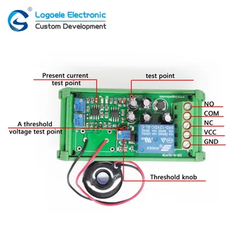De înaltă calitate AC 0-50A DC24V senzorul de Curent al modulului de Comutare ieșire AC 0-5A gamă completă de detector liniar