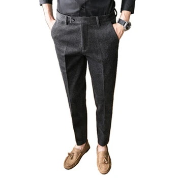 De înaltă calitate de primăvară și de toamnă-coreean casual șlefuit mici pantaloni Slim casual pantaloni lungi pantaloni costum
