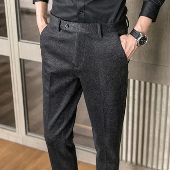De înaltă calitate de primăvară și de toamnă-coreean casual șlefuit mici pantaloni Slim casual pantaloni lungi pantaloni costum