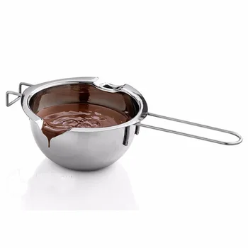 De Înaltă Calitate Din Oțel Inoxidabil Ușor De Curățat Ciocolata Cu Lapte, Miere, Unt Creuzet Cu Mâner De Bucatarie Produse De Patiserie De Copt Instrumente