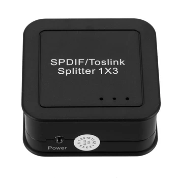 De înaltă Calitate SPDIF/TOSLINK 3x1 Splitter Audio Switcher Audio Digitale Optice Distribuitor Cutie