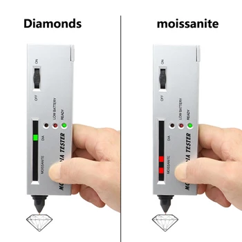 De înaltă Precizie Baterie Diamant Selector de Bijuterii Instrument Gem Pen Tester Portabil de Jad Indicator LED Profesionale Moissan
