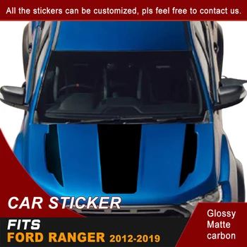 Decalcomanii auto Pentru Ford Ranger T7 T8 2016 2017 2018 2019 1set Rece Capota Capota Gradient de Partea Grafic Bandă de Vinil Autocolante Auto