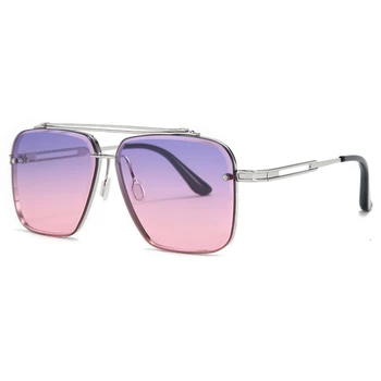 DENISA Albastru ochelari de Soare pentru Femei Ochelari Pătrați de Moda de Lux de Brand Designer de Femei ochelari de Soare Gradient Nuante Oculos De Sol G17302
