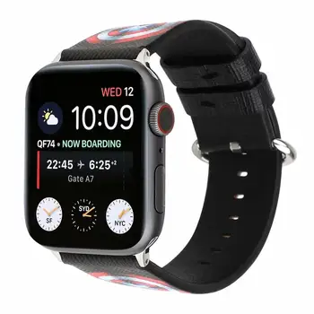 Desene animate curea din piele Pentru apple watch band 42mm 38mm correa iwatch 4 5 benzi 44mm 40mm brățară Sport apple watch seria 3 2 1