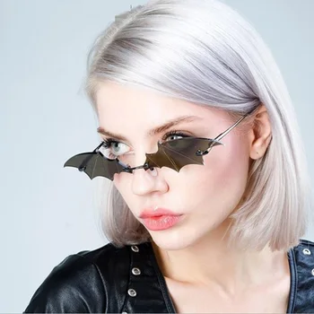Design unic Bat ochelari de Soare Femei Barbati Brand de Lux Ochelari de Soare Amuzant Petrecere Ochelari de Oameni Oglindă Mici Nuante Okulary UV400