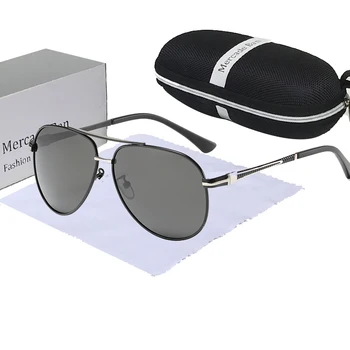 Designer de Brand UV400 ochelari de Soare Polarizat Bărbați de înaltă calitate, de Conducere Ochelari Ochelari fără ramă de Metal Retro Gafas De Sol Hombre