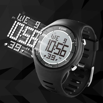 Digital Sport în aer liber, care Rulează Bărbați Ceasuri Impermeabil Multifuncțional Ceas Deșteptător Ore Cronometru Femei EZON L008