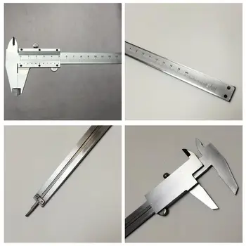 Din Oțel inoxidabil Șubler cu Vernier cu Precizie de Măsurare Instrument pentru Interior Exterior Adâncime Pas Măsurători 0-6