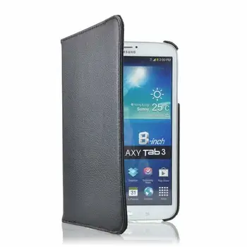 Din Piele PU Clapa Caz Acoperire pentru Samsung Galaxy Tab 3 8.0