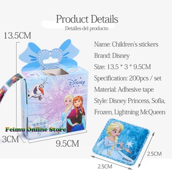 Disney 200pcs/1box Congelate 2 Autocolant Fetita Jucării de Desene animate Mickey Elsa Sophie Fulger McQueen Autocolant Valiza Cadouri pentru copii