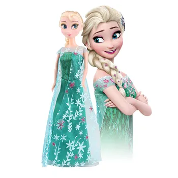 Disney 2020 Nouă Copii Păpuși Jucării Printesa Elsa Anna Carttoon Papusa Regina Zăpadă Copii Fete Jucărie Cadouri de Ziua de nastere Pentru Copil Păpuși 30cm