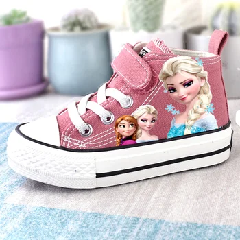Disney fată de desene animate printesa elsa pantofi high-top pantofi de panza pentru copii Sophia adidași student Non-alunecare și pantofi ușoare