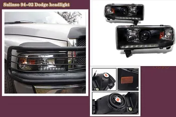DRL Proiector Far de Asamblare Compatibil Pentru 94-01 Dodge Ram 1500/94-02 Dodge Ram 2500 3500 de Preluare Înlocuirea Farului