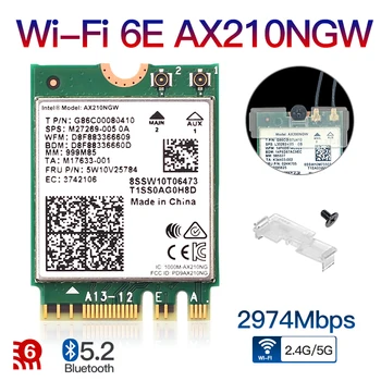 Dual Band 2974Mbps Intel AX210 Wireless Wi-Fi 6 AX200NGW unitati solid state M. 2 Wifi Bluetooth 5.1 placa de Retea 2.4 G/5G 802.11 ac/ax AX200 Wlan