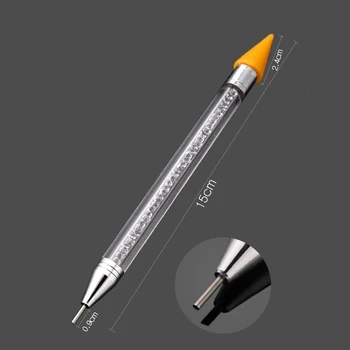 Dual End Ceara Pen Stras Selector de Stilou Dotting cu Ușurință Ridicarea Manichiura Știfturi 3D Decorare Unghii Selector de Instrumente Nail Art 4 Culori