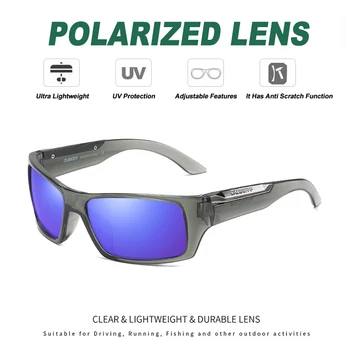 DUBERY Retro Pătrat ochelari de Soare pentru Barbati ochelari de Soare Polarizat de Pescuit Vintage de Designer de Brand Masculin Ochelari de Protecție UV400 Gafas De Sol