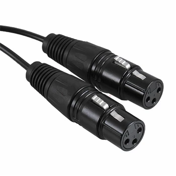 Dublu Feminin XLR-3.5 mm TRS Echilibrat Audio Cablu Y 1/8 Inch 3.5 mm de sex Masculin/de sex Feminin Plug Splitter de Plumb Cabluri de Microfon