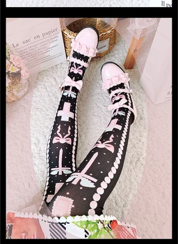 Dulce razbunare Lolita ciorapi sex feminin vara toamna ciorapi de catifea print șosete până la genunchi Lolita Japoneze ciorapi Japoneze fete dulci