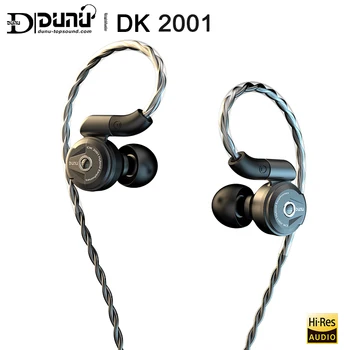 DUNU DK2001 Audio HiFi 3BA+1DD Hibrid Drivere In-ear Casti IEM cu Prinde-Țineți Conector MMCX cupru OCC Litz cablu DK 2001