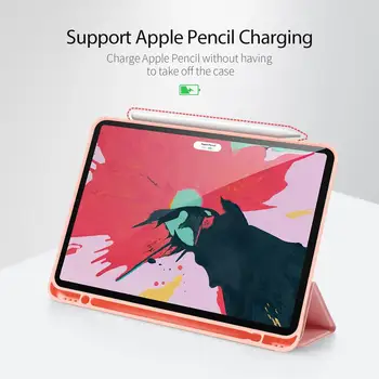 Dux Ducis Caz Flip Pentru Apple Ipad Pro 11 2020 Pliabil Suport de Șoc-dovada Anti-knock Complet Acoperiti Cu Apple Pencil Titularul Slot
