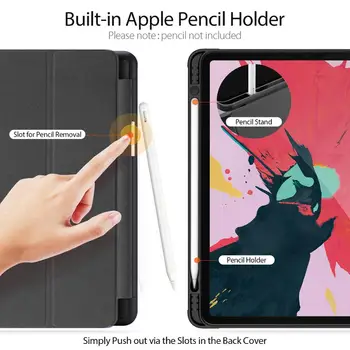 Dux Ducis Caz Flip Pentru Apple Ipad Pro 11 2020 Pliabil Suport de Șoc-dovada Anti-knock Complet Acoperiti Cu Apple Pencil Titularul Slot