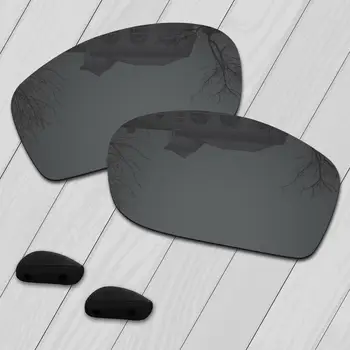 E. O. S Polarizate Îmbunătățită Lentile de Înlocuire & Negru Nas Tampoane pentru Oakley Cinci Pătrat ochelari de Soare - Alegere Multiplă