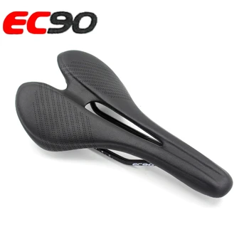 EC90 biciclete șa confort drum mtb de ciclism montan saua pernei scaunului biciclete șa, din piele Gol respirabil negru