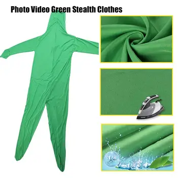 Ecran Verde Costum Elastic Costum De Piele Video Corp Halloween Costum Strâmt Petrecere