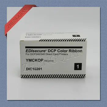 EDIsecure DIC10201 YMCKOP panglică de culoare muncă pe DCP240+și DCP340+ imprimanta
