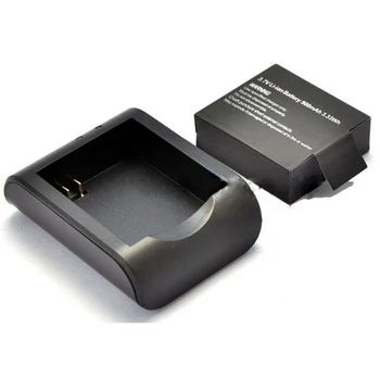 EKEN Baterie (PG1050 Baterii ) + Dual USB Încărcător Pentru SJCAM SJ4000 sj8000 sj9000 H9 H9R H8 H8R H8PRO SOOCOO C30 Camera de Sport
