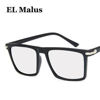 [EL Malus]Retro Cadru Pătrat ochelari de Soare Barbati Femei Roz Verde Închis Lentile Leopard Nuante UV400 Ochelari de Soare Ochelari de Design Creativ