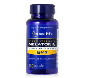 Eliberarea rapidă Melatonina 5 mg 120 Conta Somn de Noapte de Asistență transport gratuit