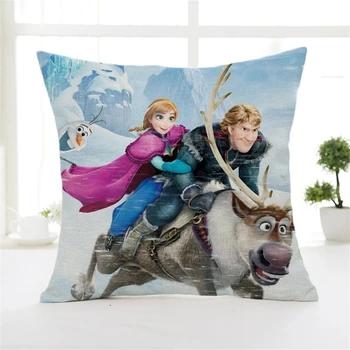 Elsa Frozen Anna Printesa Fete Decorative/pui de somn de Pernă față de Pernă 1 Bucata pe Pat Canapea Copii Cadou de Ziua de nastere