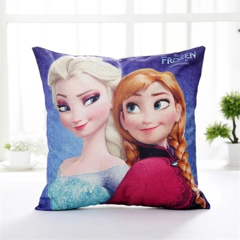 Elsa Frozen Anna Printesa Fete Decorative/pui de somn de Pernă față de Pernă 1 Bucata pe Pat Canapea Copii Cadou de Ziua de nastere