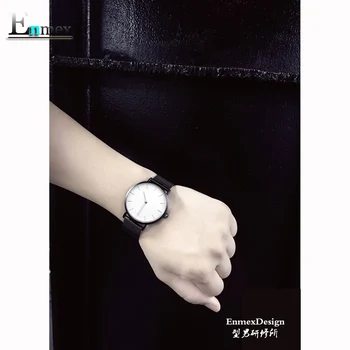 Enmex cool design bărbați ceas de mână din oțel inoxidabil simplu, elegant Mystiqu două mâini simplu scurtă fata cuarț ceas moda ceas