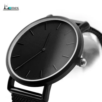 Enmex cool design bărbați ceas de mână din oțel inoxidabil simplu, elegant Mystiqu două mâini simplu scurtă fata cuarț ceas moda ceas
