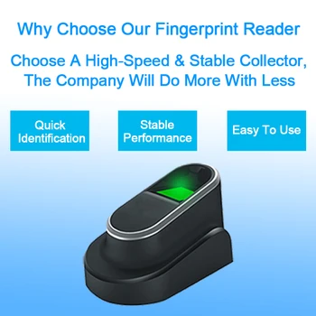 Eseye USB Cititor de Amprente Pentru PC, Scaner Biometric de Amprente USB Cu SDK Windows Linux Senzor de Amprentă digitală/Modul Banca