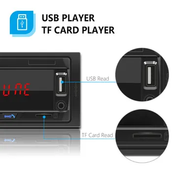 Essgoo 1 Din Radio Auto Bluetooth Stereo al Mașinii Ecran cu LED-uri FM Aux Mp3 USB AUX IN FM Player Auto DAB RDS SUNT Opționale