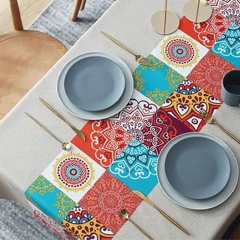 Etnice Textile PVC Fețe de masă pentru Ceai de Masă Masa Dinning Impermeabil Oilproof de Masă Tipărite Capac de Masă Pânză Decor Acasă