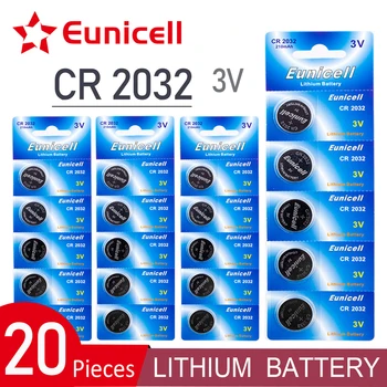 Eunicell 20buc 2021 Noi 210mAh CR2032 CR 2032 Celule Monedă Baterii Buton KCR2032 5004LC ECR2032 3V Baterie cu Litiu Pentru Ceas de Jucărie