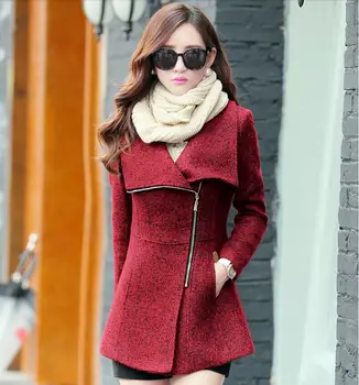Europa de toamna iarna pentru femei jachete din lână haine de moda slim jachete paltoane casual cald uza plus dimensiune