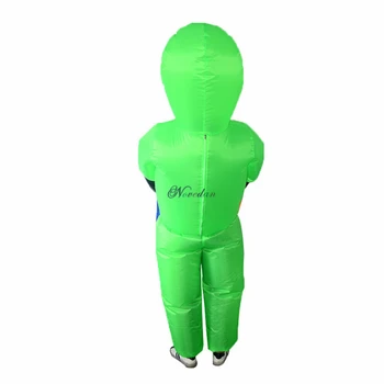 Extraterestru Verde Care Transportă Uman Adult Gonflabile Costumul Extraterestru Mascota Costum Cosplay Anime Echitatie Costum Pentru Femei Costum De Halloween