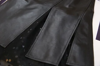 Fabrica de vânzare directă 2020 nou stil femei negru din piele fusta cu dantela