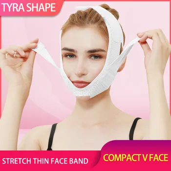 Fata V Shaper Faciale Slăbire Bandaj De Relaxare Ridica Centura Formă De Ridicare A Reduce Bărbia Dublă Față Bucati Banda De Masaj