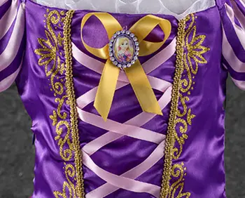 Fată Prințesă Rupanzel Rochie pentru Varsta 2 3 4 5 6 7 8 Copii Joc de Rol Încurcat Cosplay Costum Copii Ziua de Carnaval Rochie de Petrecere