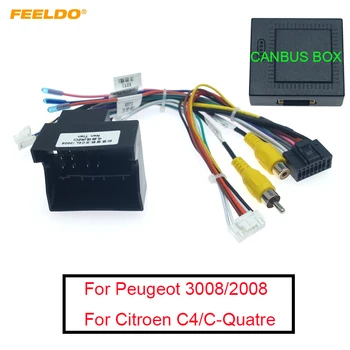 FEELDO 1 BUC 16-pin Android Auto Stereo, Cabluri Pentru Peugeot 3008/2008/Citroen C4/C-Quatre/C4L/C3 XR/C5/DS6 #AM6226
